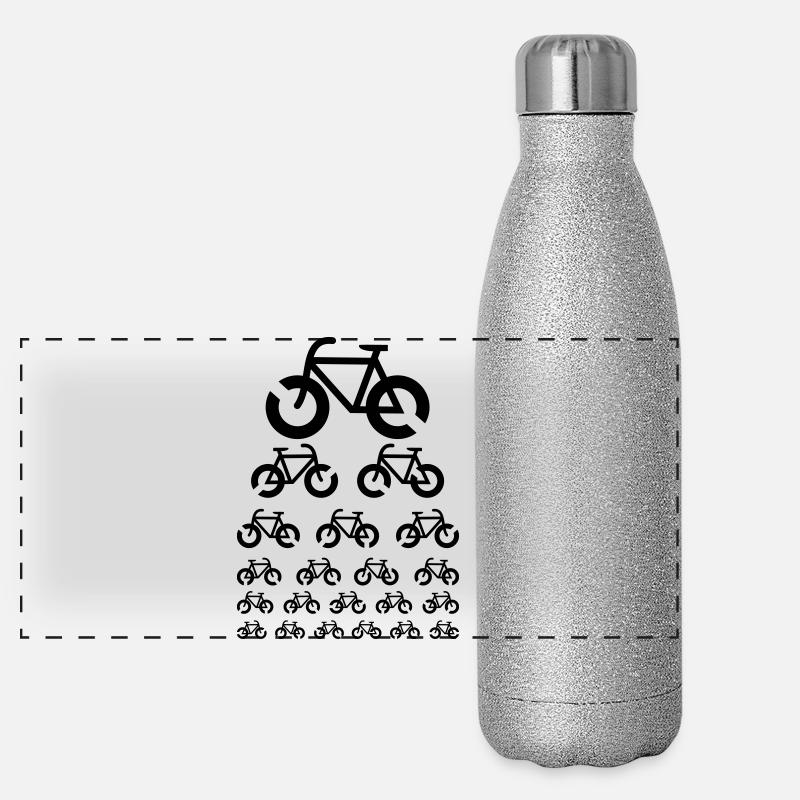 Bike Visual Test Panoramic Glitter Thermal Bottle 500 ml