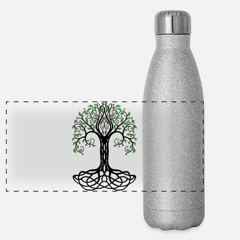 Tree of Life Panoramic Glitter Thermal Bottle 500 ml