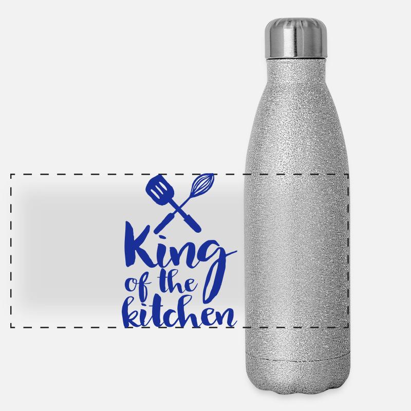king of the kitchen Panorama Glitzer Isolierflasche 500 ml