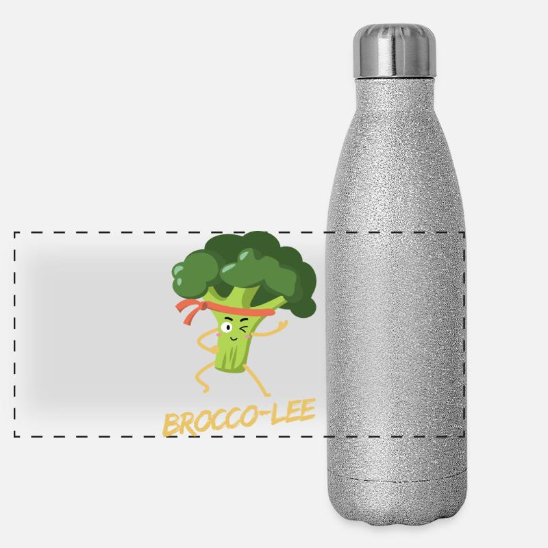 Brocco-Lee - healthy martial arts Panoramic Glitter Thermal Bottle 500 ml