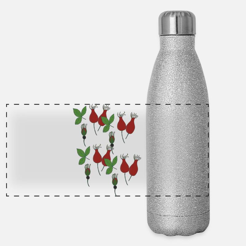 rose hip Panoramic Glitter Thermal Bottle 500 ml