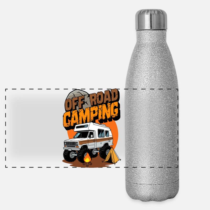 Camping tout-terrain Gourde isotherme panoramique pailletée 500 ml