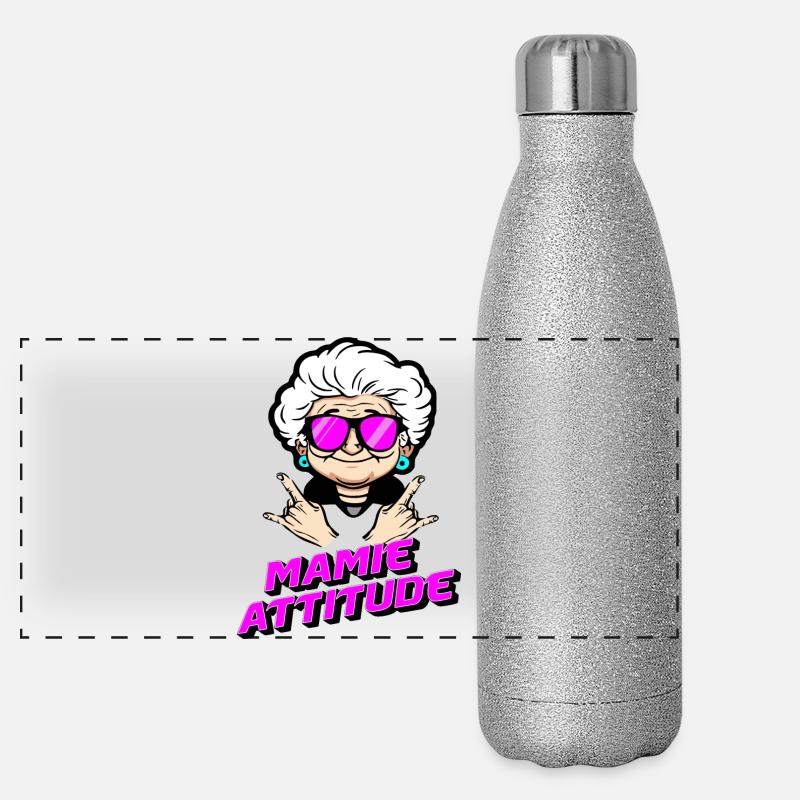 Granny attitude Panoramic Glitter Thermal Bottle 500 ml