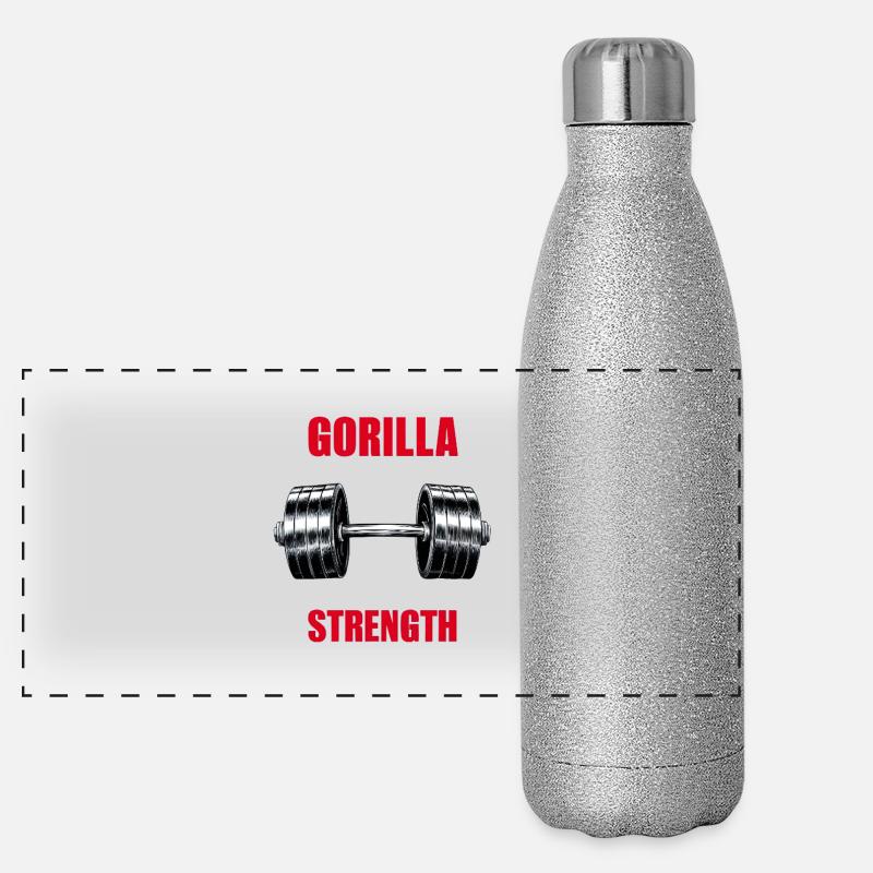Gorilla Strength Panoramic Glitter Thermal Bottle 500 ml