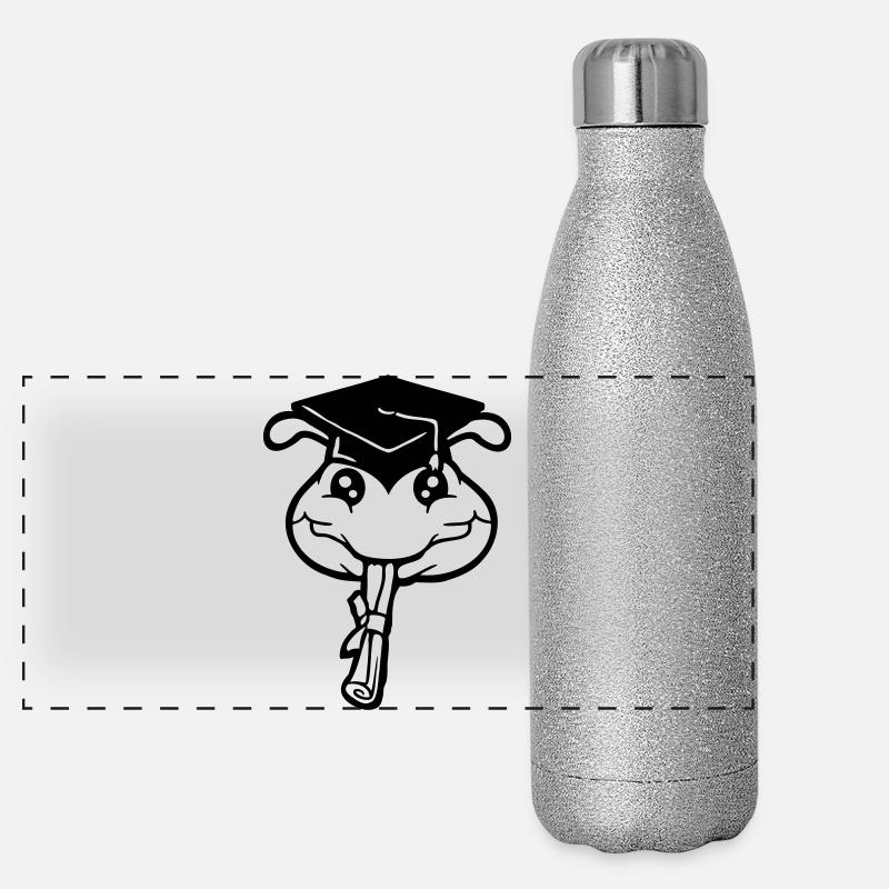 L’obtention du diplôme d’études secondaires Caterpillar a été approuvée par l’université Gourde isotherme panoramique pailletée 500 ml