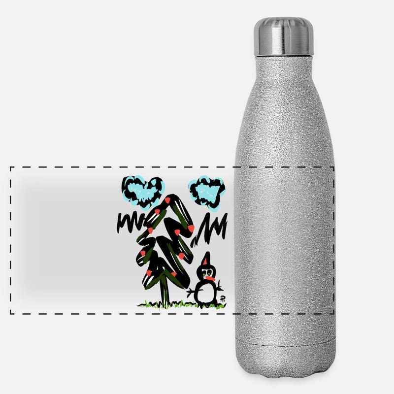 snow_time_2 Gourde isotherme panoramique pailletée 500 ml