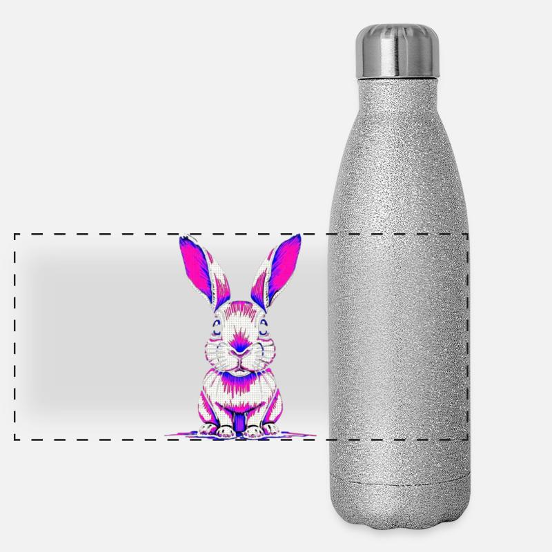 Tox le Lapin  Gourde isotherme panoramique pailletée 500 ml
