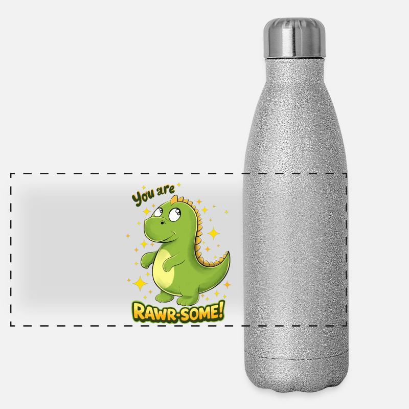 Dino RAWR-SOME Charm Panoramic Glitter Thermal Bottle 500 ml