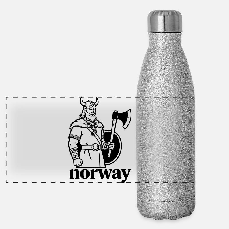 Norwegen Panorama Glitzer Isolierflasche 500 ml