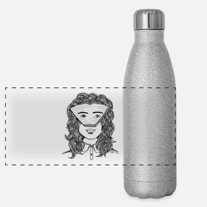 BESTER FILTER Panorama Glitzer Isolierflasche 500 ml