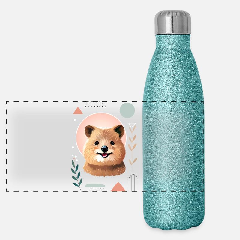 Quokka Gourde isotherme panoramique pailletée 500 ml