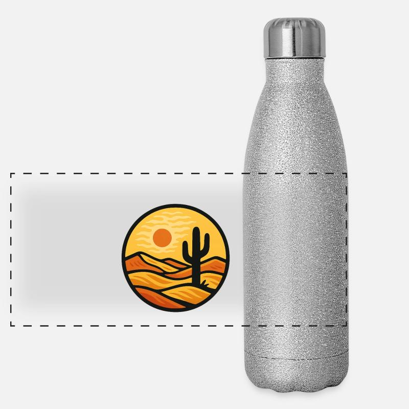 Desert Mirage Panoramic Glitter Thermal Bottle 500 ml