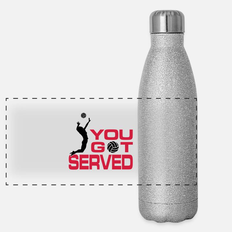 You got served Panorama Glitzer Isolierflasche 500 ml