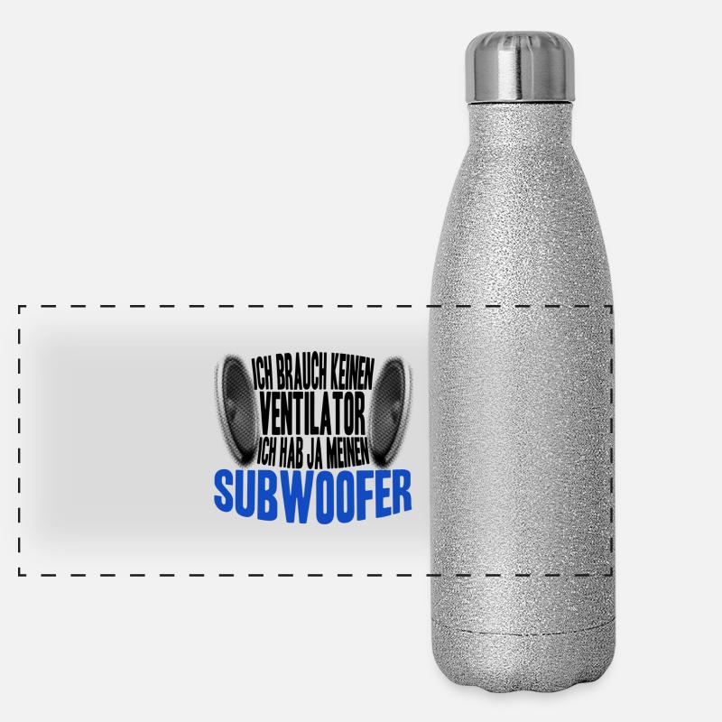 Subwoofer Panorama Glitzer Isolierflasche 500 ml