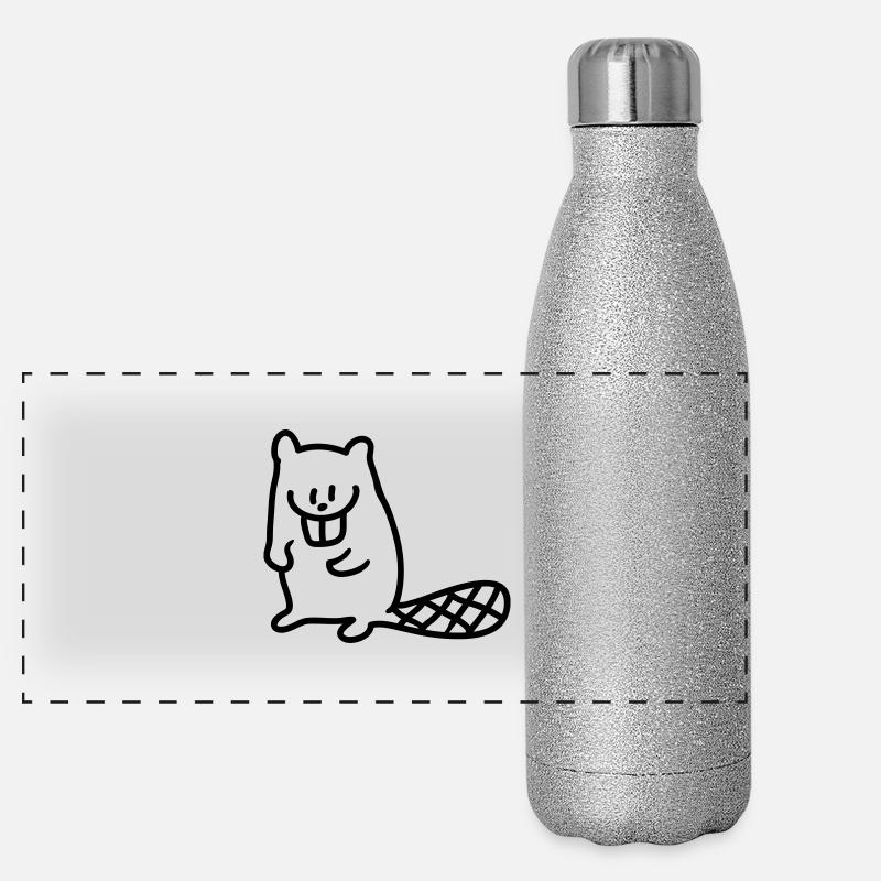 Biber - line Panorama Glitzer Isolierflasche 500 ml