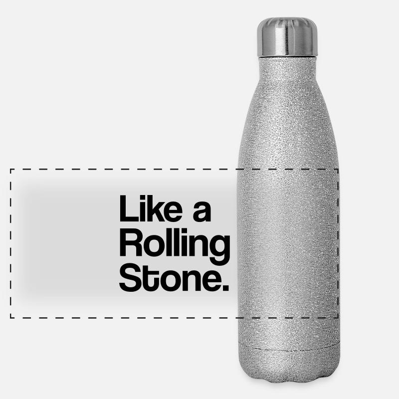 Like a Rolling Stone Panorama Glitzer Isolierflasche 500 ml