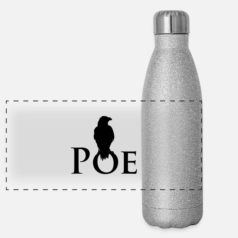 Poe Raven Panoramic Glitter Thermal Bottle 500 ml