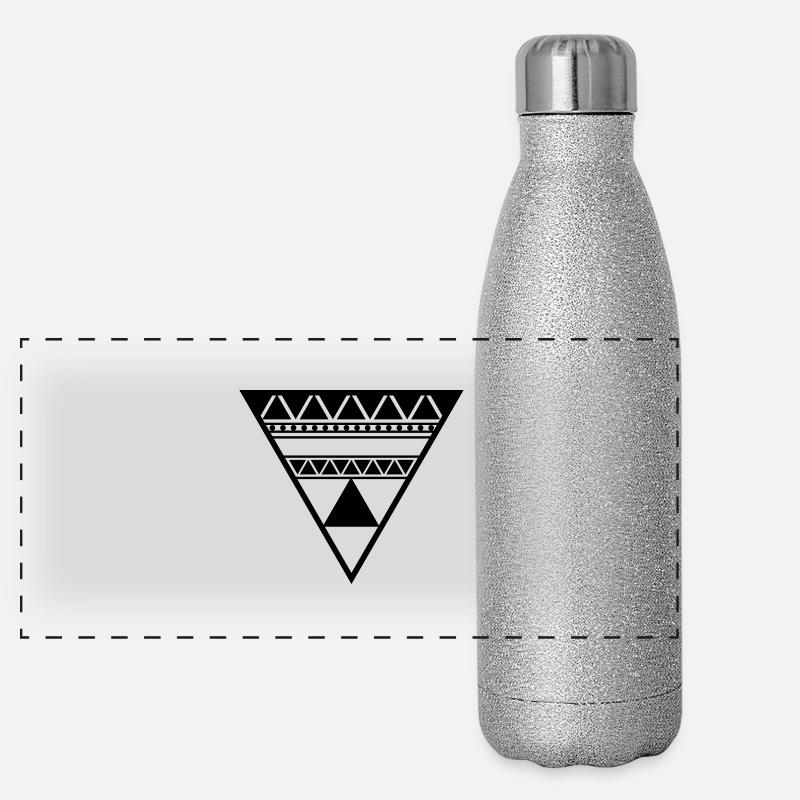 Dreieck Panorama Glitzer Isolierflasche 500 ml