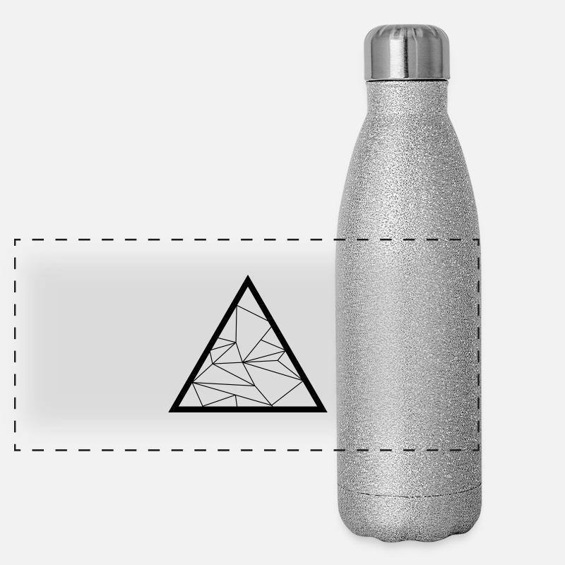 Dreieck Panorama Glitzer Isolierflasche 500 ml