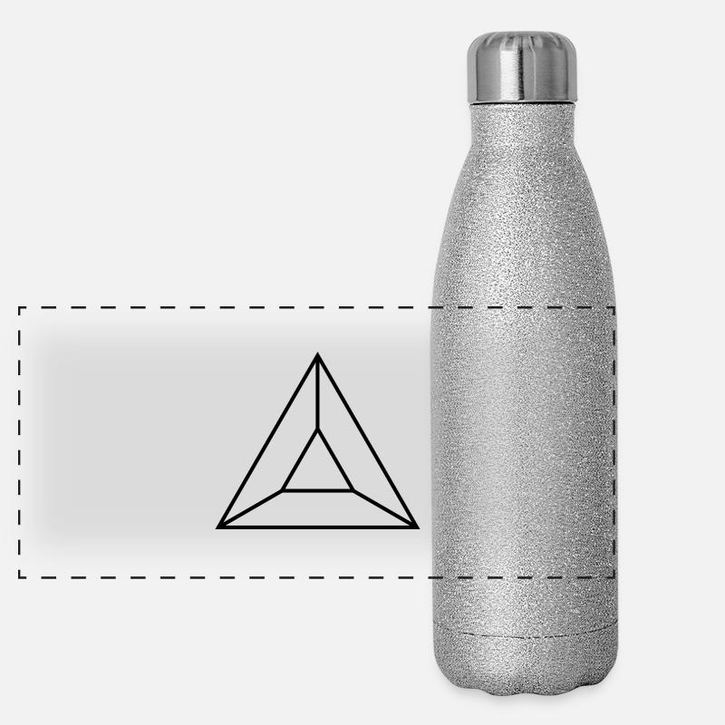 Dreieck 1 Panorama Glitzer Isolierflasche 500 ml