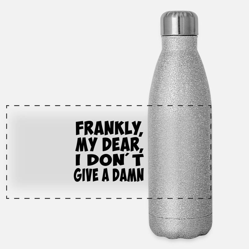 frankly my dear slogan amour macho citation Gourde isotherme panoramique pailletée 500 ml