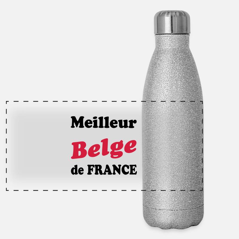 Meilleur belge de France 222 Gourde isotherme panoramique pailletée 500 ml