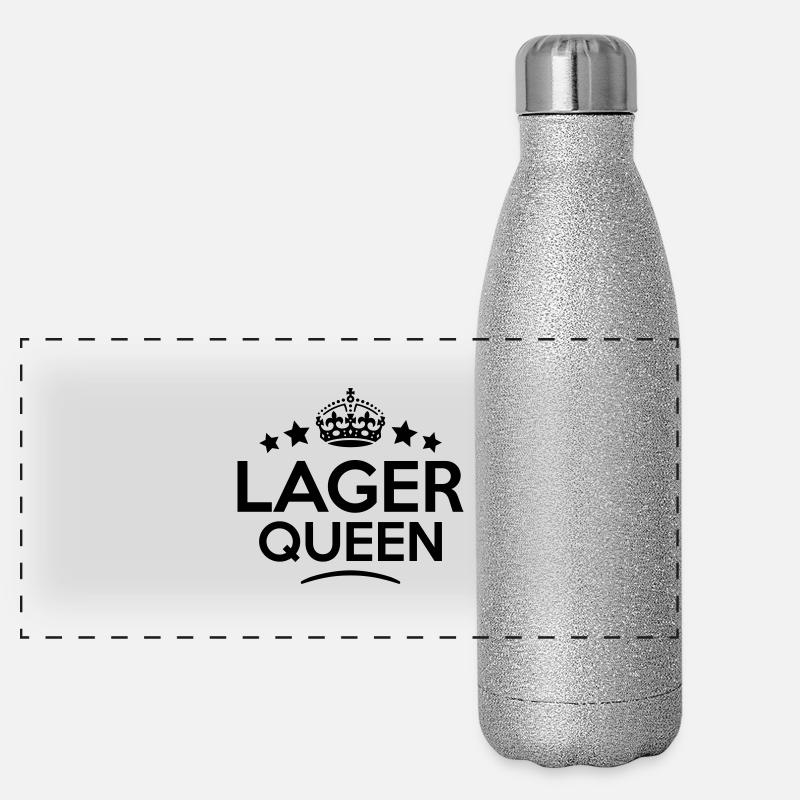 lager queen keep calm style copy Panoramic Glitter Thermal Bottle 500 ml