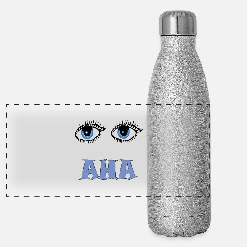 Aha les yeux Gourde isotherme panoramique pailletée 500 ml