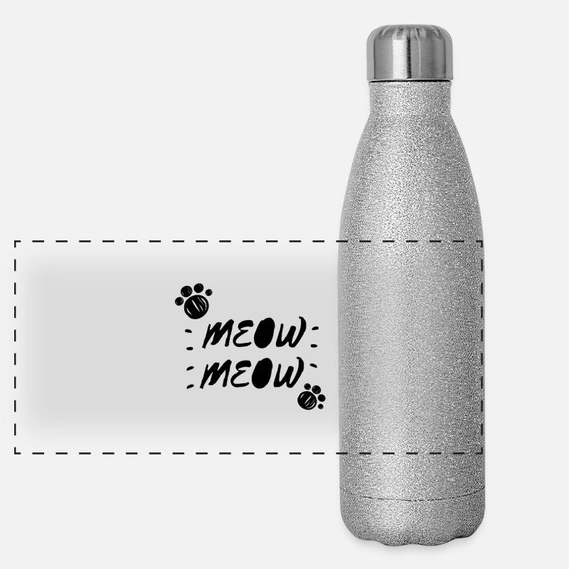 Meow / meow Panoramic Glitter Thermal Bottle 500 ml