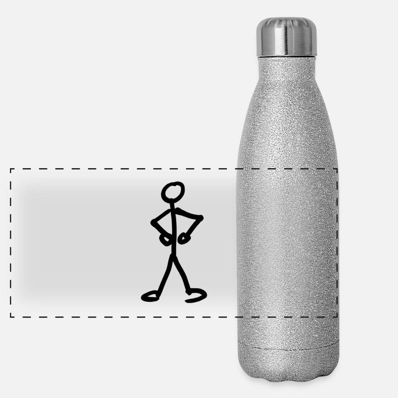 chiffre de bâton Gourde isotherme panoramique pailletée 500 ml