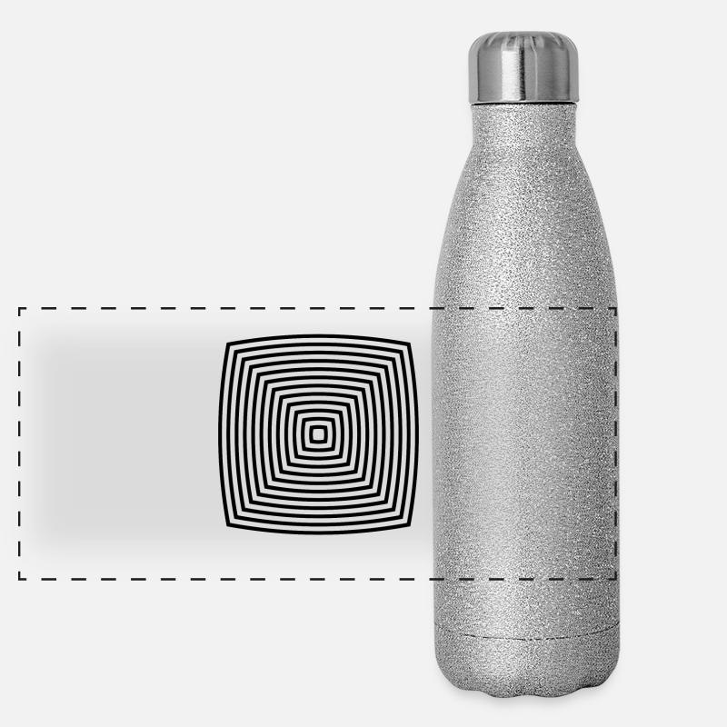 illusion d'optique Gourde isotherme panoramique pailletée 500 ml