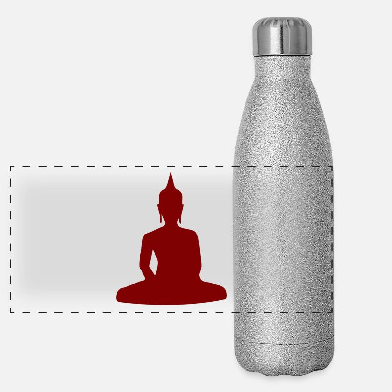 Buddhismus Panorama Glitzer Isolierflasche 500 ml