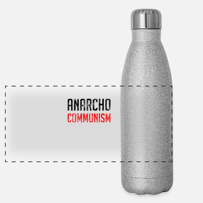 Anarcho Communisme Gourde isotherme panoramique pailletée 500 ml