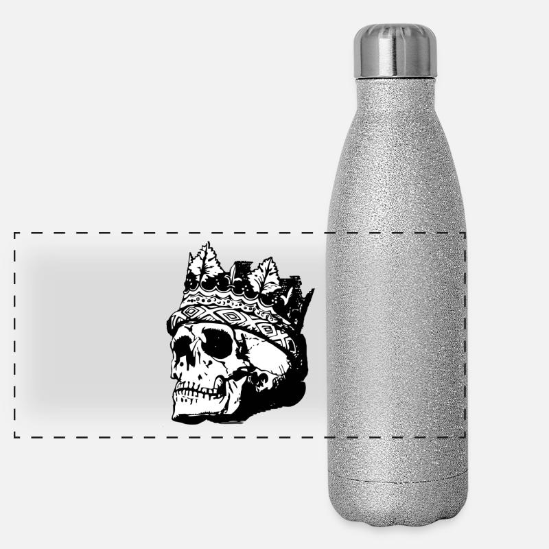 skull Panoramic Glitter Thermal Bottle 500 ml