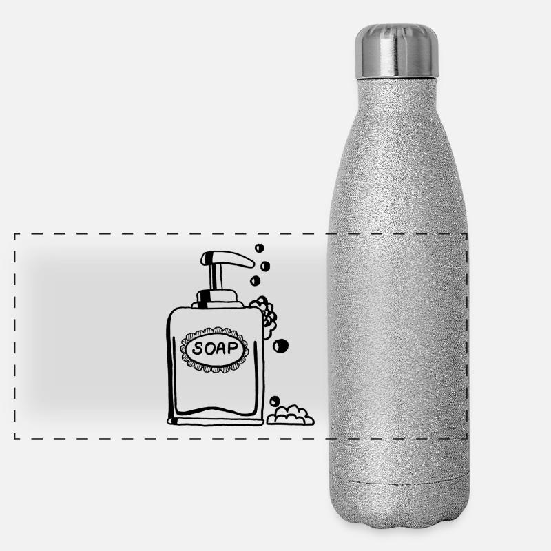 Seife, Soap, Seifenspender Panorama Glitzer Isolierflasche 500 ml