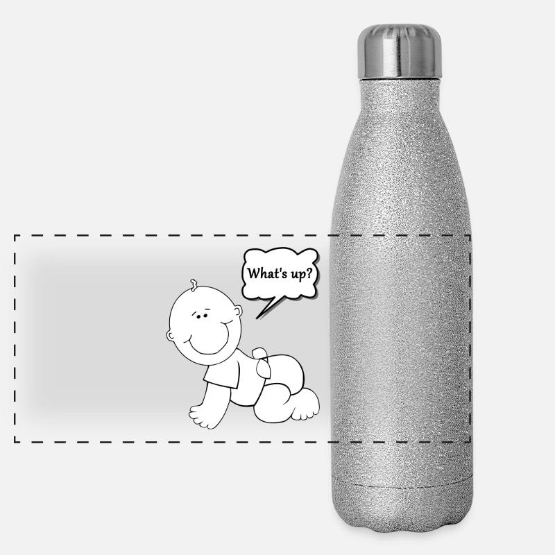 Quoi de bébé Up? Shirts et plus ⓝDesigned par Nakos Gourde isotherme panoramique pailletée 500 ml