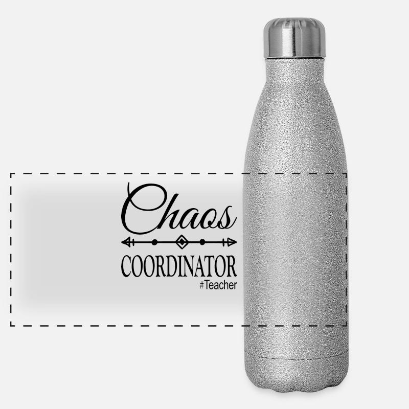 Coordinateur Chaos #Teacher Gourde isotherme panoramique pailletée 500 ml