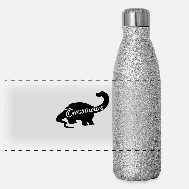 Opasaurus Panorama Glitzer Isolierflasche 500 ml