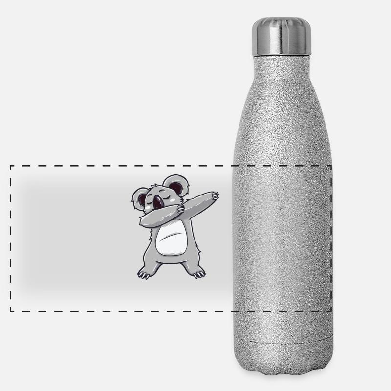 Dabbing dab koala bear dab cadeau anniversaire Gourde isotherme panoramique pailletée 500 ml