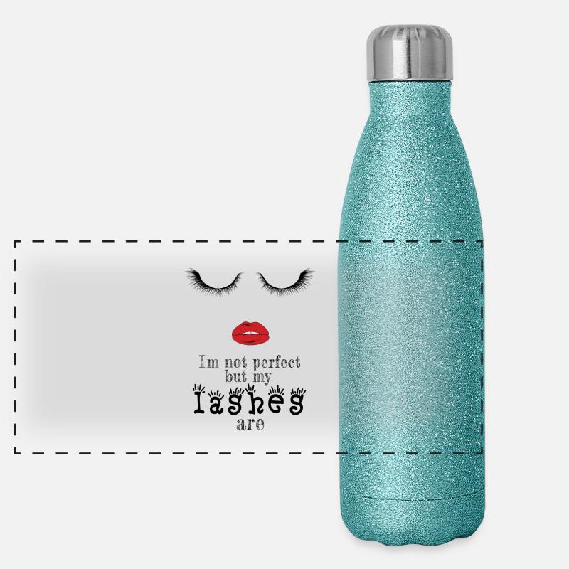 Perfekte Wimpern Panorama Glitzer Isolierflasche 500 ml