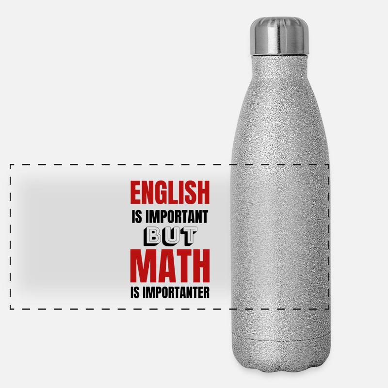 Mathelehrer Mathematiker Mathestudent Geschenkidee Panorama Glitzer Isolierflasche 500 ml