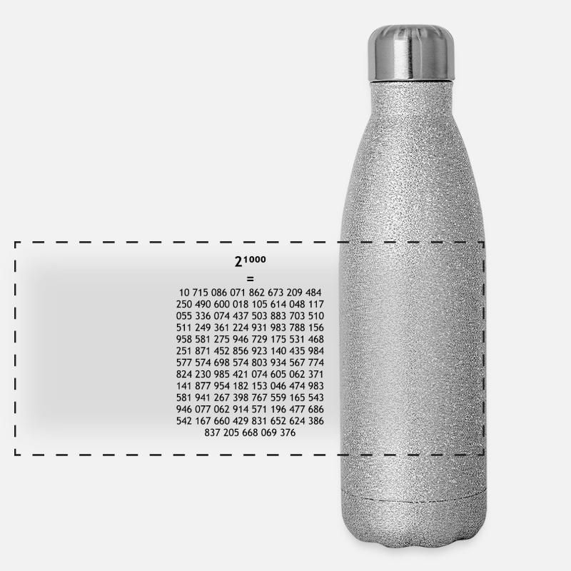 math Panoramic Glitter Thermal Bottle 500 ml