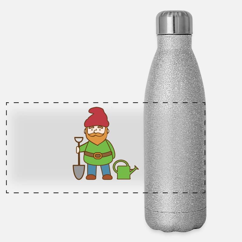 nain de jardin Gourde isotherme panoramique pailletée 500 ml