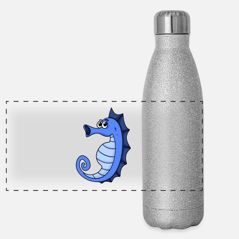 hippocampe Gourde isotherme panoramique pailletée 500 ml