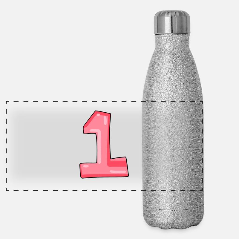 1 Panorama Glitzer Isolierflasche 500 ml