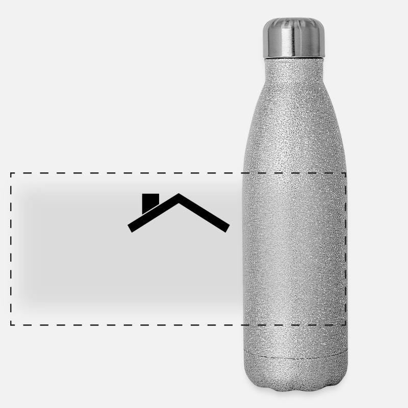 Haus Dach Panorama Glitzer Isolierflasche 500 ml