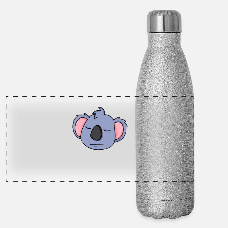 Tête de Koala Gourde isotherme panoramique pailletée 500 ml