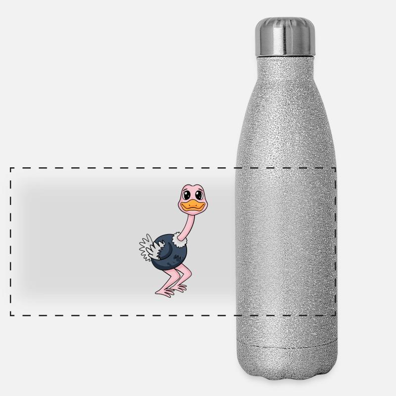 Strauß Panorama Glitzer Isolierflasche 500 ml