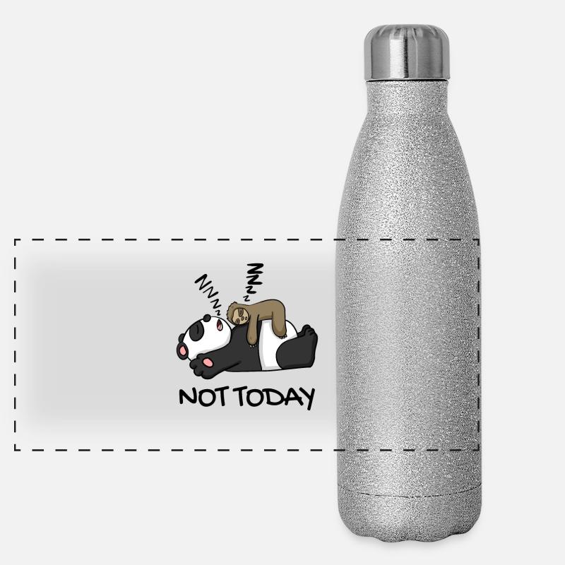 Sloth and panda Panoramic Glitter Thermal Bottle 500 ml