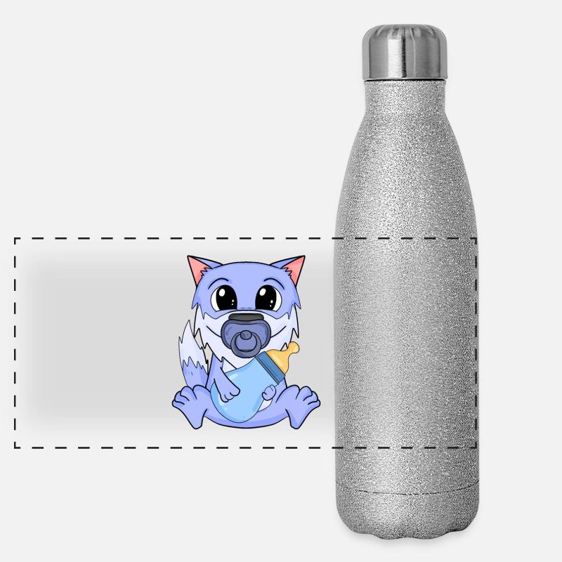 Baby Wolf Panoramic Glitter Thermal Bottle 500 ml
